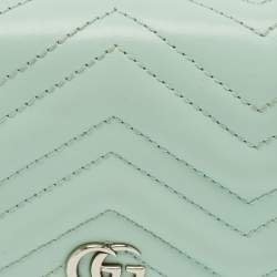 Gucci Matelassé Leather GG Marmont Card Case