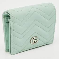Gucci Matelassé Leather GG Marmont Card Case