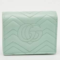 Gucci Matelassé Leather GG Marmont Card Case