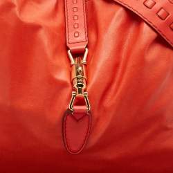 Gucci Red Leather Large New Jackie Hobo