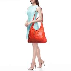 Gucci Red Leather Large New Jackie Hobo