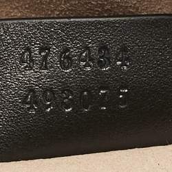 Gucci Black Matelassé Leather Mini GG Marmont Belt Bag