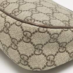 Pre Owned Gucci Beige/Brown GG Supreme Canvas Small Ophidia Bag