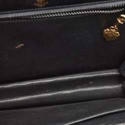 Gucci Black Lizard Vintage Top Handle Bag