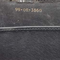 Gucci Black Lizard Vintage Top Handle Bag