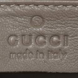 Pre Owned Gucci Black Crystal Embellished Suede Interlocking G Broadway Clutch