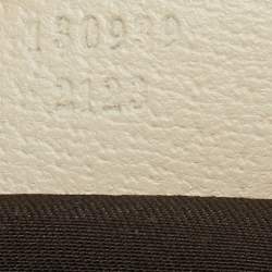 Pre Owned Gucci Off White/Beige GG Canvas Abbey D-Ring Pochette