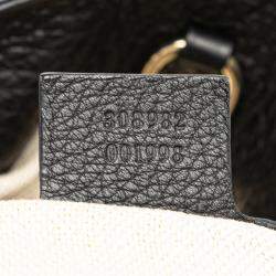 Gucci Black Medium Leather Soho Chain Tote