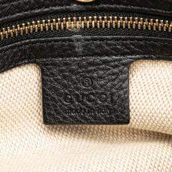 Gucci Black Medium Leather Soho Chain Tote