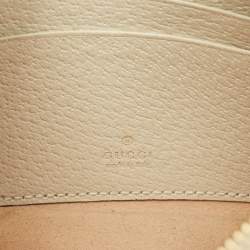Gucci Off White/Beige GG Supreme Canvas Mini Web Ophidia Shoulder Bag