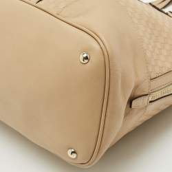 Gucci Beige Guccissima Leather Large Nice Dome Bag