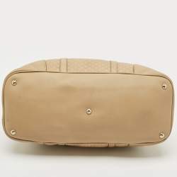 Gucci Beige Guccissima Leather Large Nice Dome Bag
