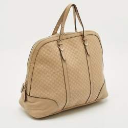Gucci Beige Guccissima Leather Large Nice Dome Bag