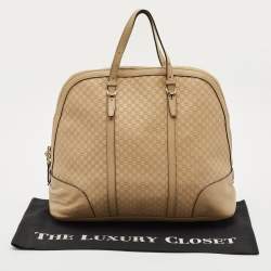 Gucci Beige Guccissima Leather Large Nice Dome Bag