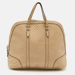 Gucci Beige Guccissima Leather Large Nice Dome Bag