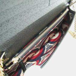 Gucci Black, Off White Leather Adidas Wallet on Chain 