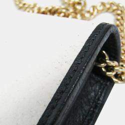 Gucci Black, Off White Leather Adidas Wallet on Chain 