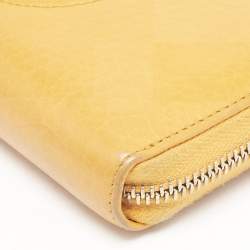Gucci Orange Leather Soho Zip Continental Wallet
