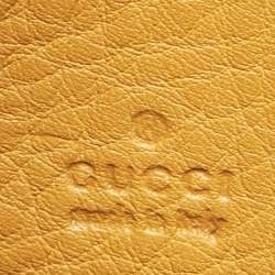Gucci Orange Leather Soho Zip Continental Wallet