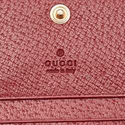 Gucci Beige GG Supreme Canvas and Leather Tian Card Case