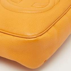Gucci Mustard Leather Small Soho Disco Crossbody Bag
