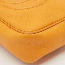 Gucci Mustard Leather Small Soho Disco Crossbody Bag