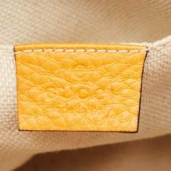 Gucci Mustard Leather Small Soho Disco Crossbody Bag