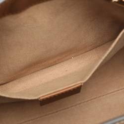 Gucci Brown/Beige GG Supreme Canvas and Leather Small Padlock Shoulder Bag