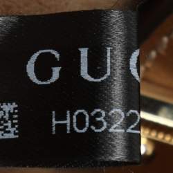 Gucci Brown/Beige GG Supreme Canvas and Leather Small Padlock Shoulder Bag
