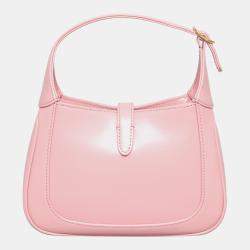 Pre Owned Gucci Pink Leather Mini Jackie 1961 Bag