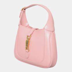 Pre Owned Gucci Pink Leather Mini Jackie 1961 Bag