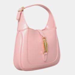 Pre Owned Gucci Pink Leather Mini Jackie 1961 Bag