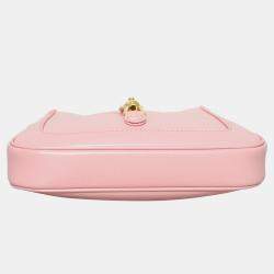 Pre Owned Gucci Pink Leather Mini Jackie 1961 Bag