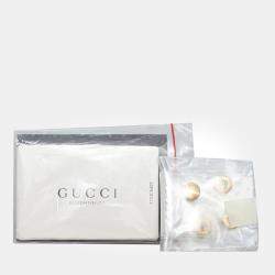 Pre Owned Gucci White Leather 1955 Horsebit Shoulder Bag