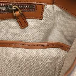 Gucci Beige/Brown GG Canvas and Leather Lady Web Flap Crossbody Bag