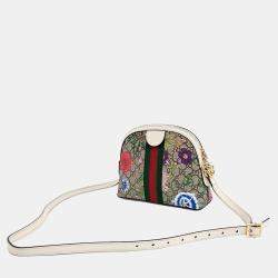 Gucci Multicolor Canvas and Leather Ophidia Supreme Flora crossbody Bag