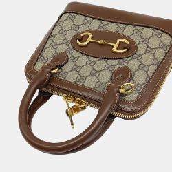 Pre Owned Gucci Horsebit 1955 Mini Top Handle Bag