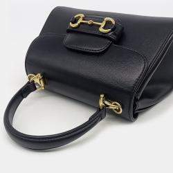 Gucci Black Leather Horsebit 1955 Mini Bag