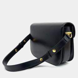 Gucci Black Leather 1955 Horsebit Shoulder Bag