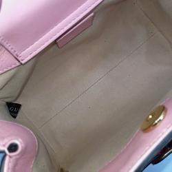 Gucci Pink Leather Diana tote and shoulder bag