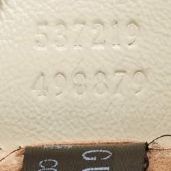 Gucci Off White Leather Large Web Rajah Tote