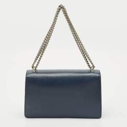 Gucci Navy Blue Leather Small Dionysus Shoulder Bag