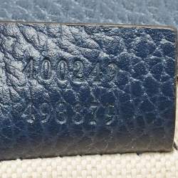 Gucci Navy Blue Leather Small Dionysus Shoulder Bag