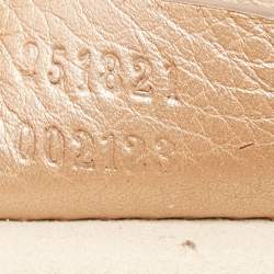 Gucci Metallic Beige Leather Small 1973 Chain Crossbody Bag