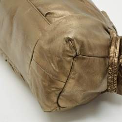 Gucci Metallic Leather Hysteria Bow Tote