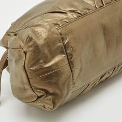 Gucci Metallic Leather Hysteria Bow Tote