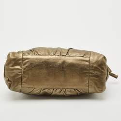 Gucci Metallic Leather Hysteria Bow Tote