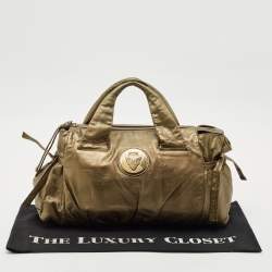 Gucci Metallic Leather Hysteria Bow Tote