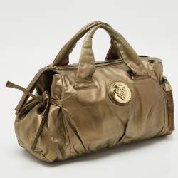 Gucci Metallic Leather Hysteria Bow Tote