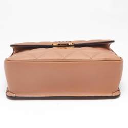 Gucci Beige Quilted Leather Small Deco Shoulder Bag